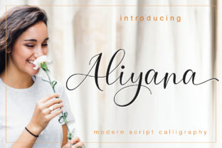 Aliyana Script: A Handmade Calligraphy Font for Elegant Designs