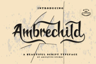 Ambrechild Script: A Playful Yet Elegant Typeface for Every Project