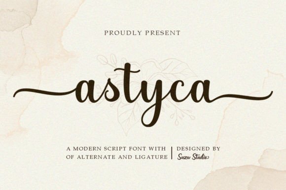 Astyca Script: A Sweet Calligraphy Typeface for Creative Projects