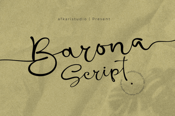 Barona Script: A Graceful Brush Script for Modern Branding