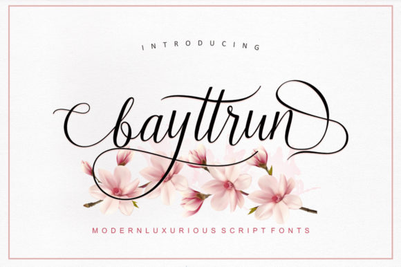 Bayttrun Script: A Modern Font for Elegant Branding