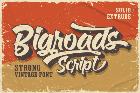 Bigroads Script: A Bold Retro Typeface with Timeless Appeal
