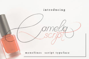 Camelia Script: A Sweet & Chic Monoline Font for Modern Designs
