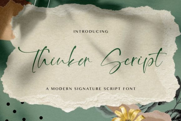 Introducing Thinker Script: A Signature Font for Creative Projects