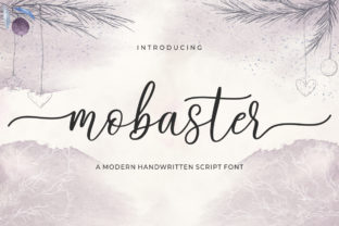 Mobaster Script: A Modern Handwritten Font for Elegant Designs